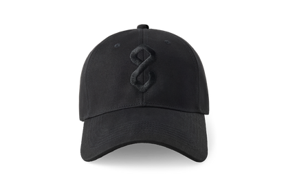 Black red light cap with logo